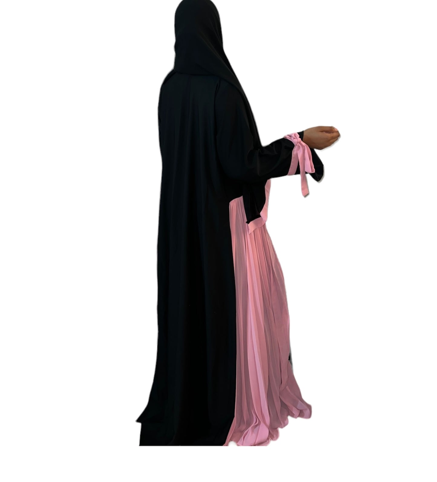 Pink Side Pleats