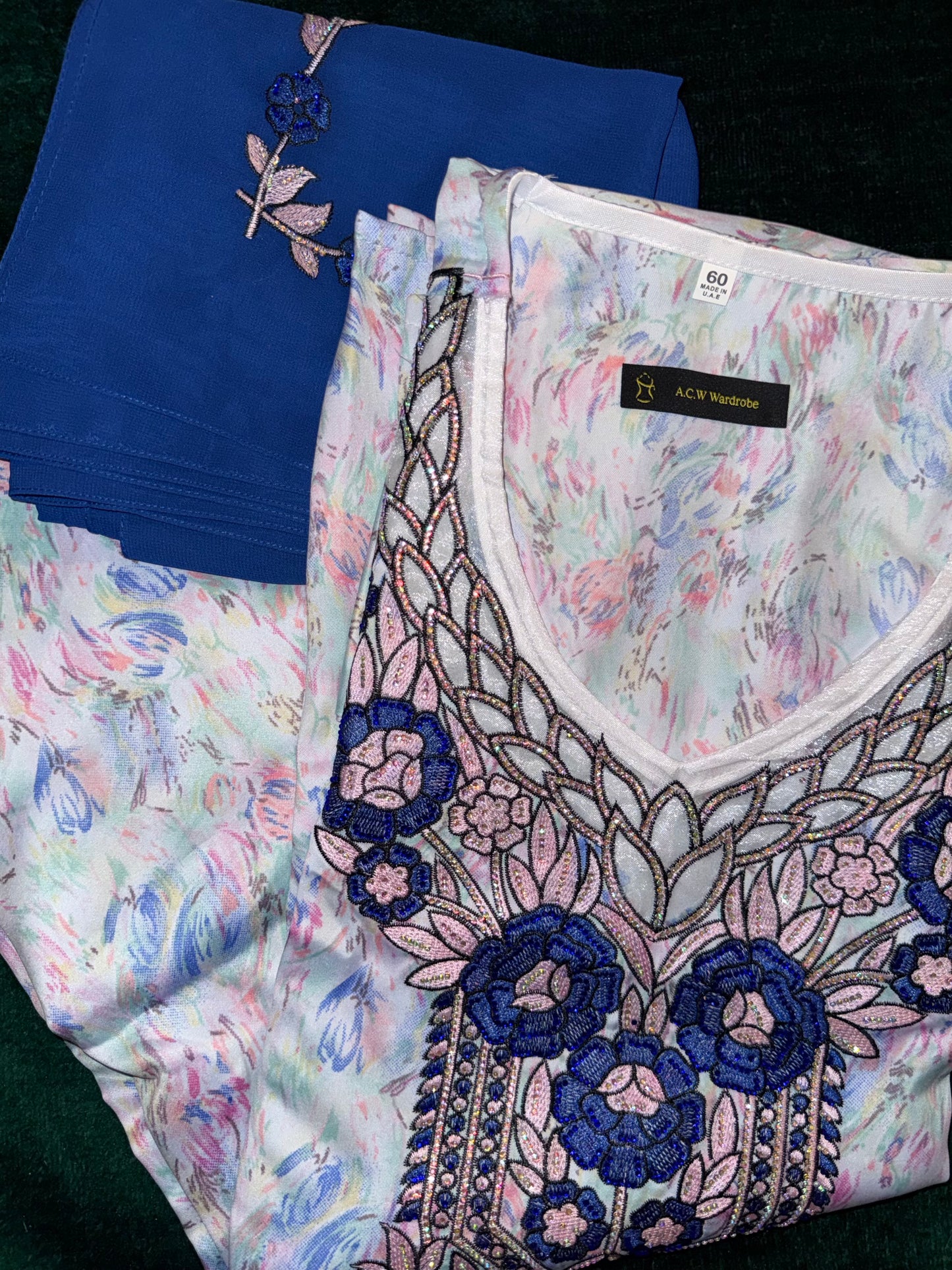 60 blue flower