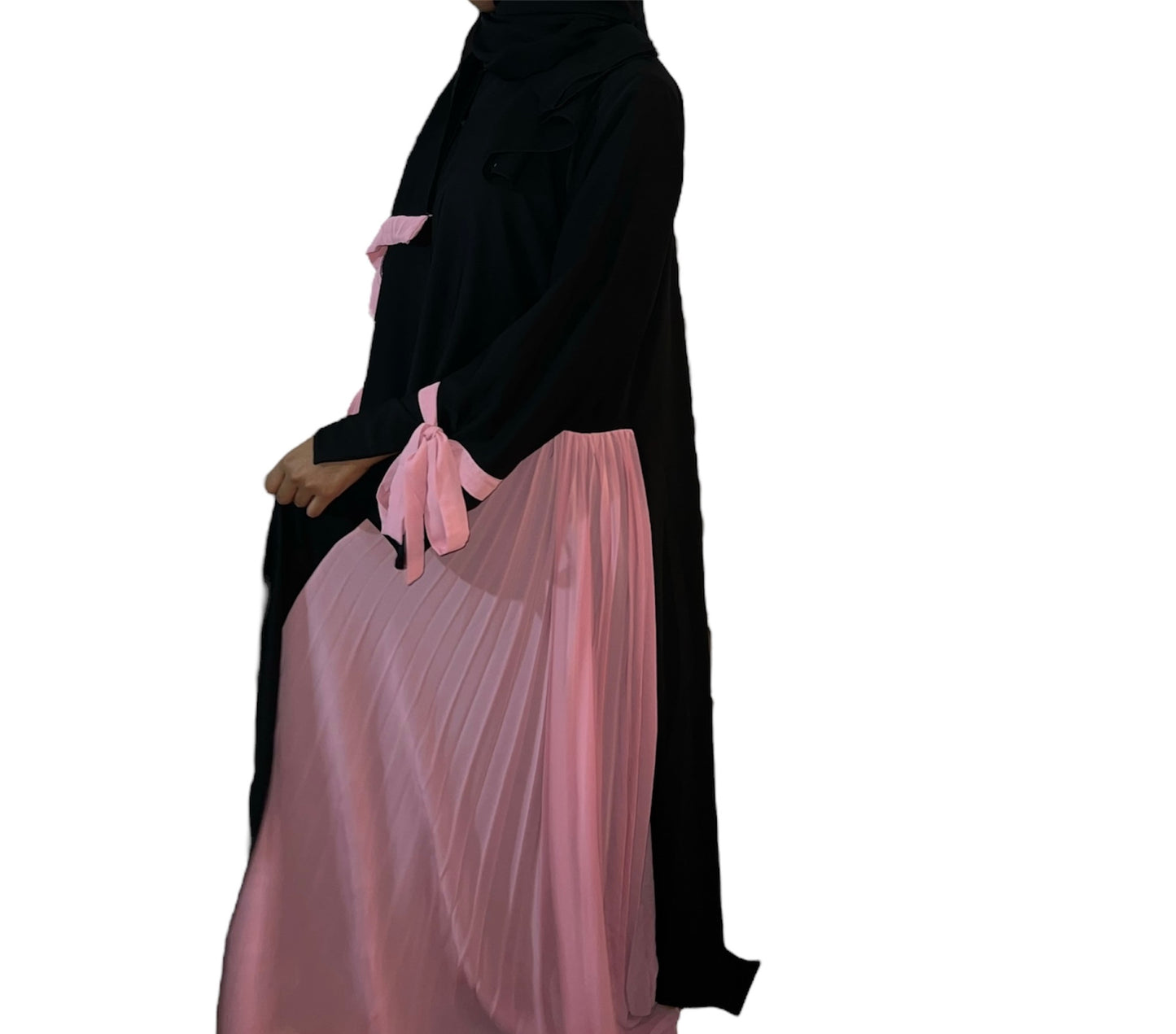 Pink Side Pleats