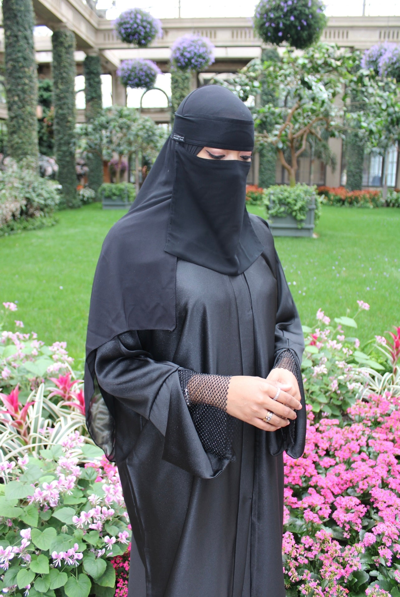 Diamond Satin Abaya