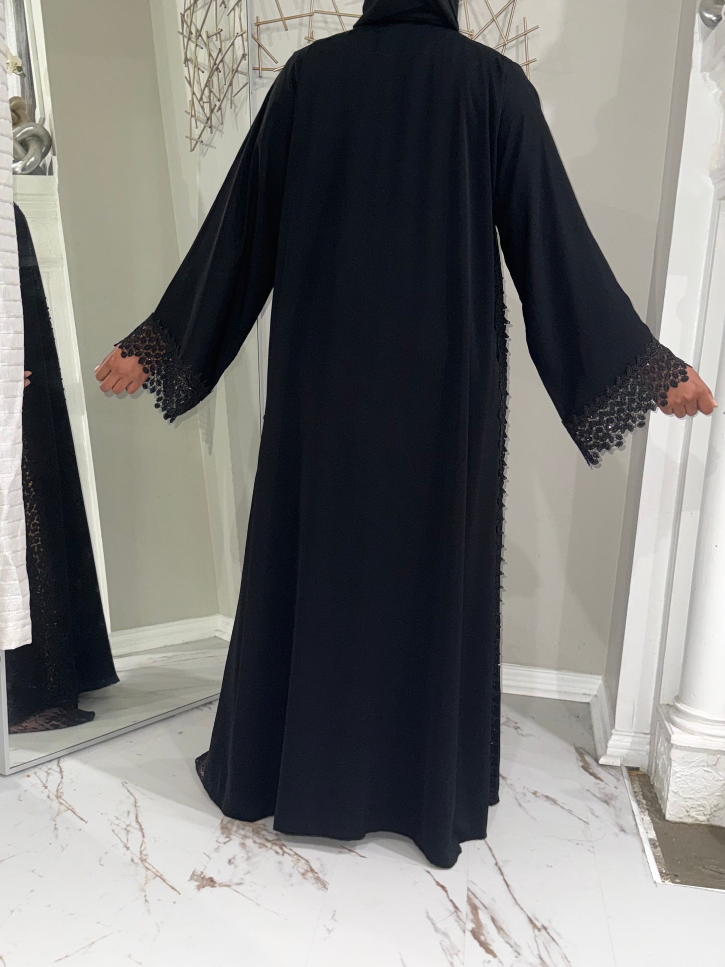 Leaf sides abaya