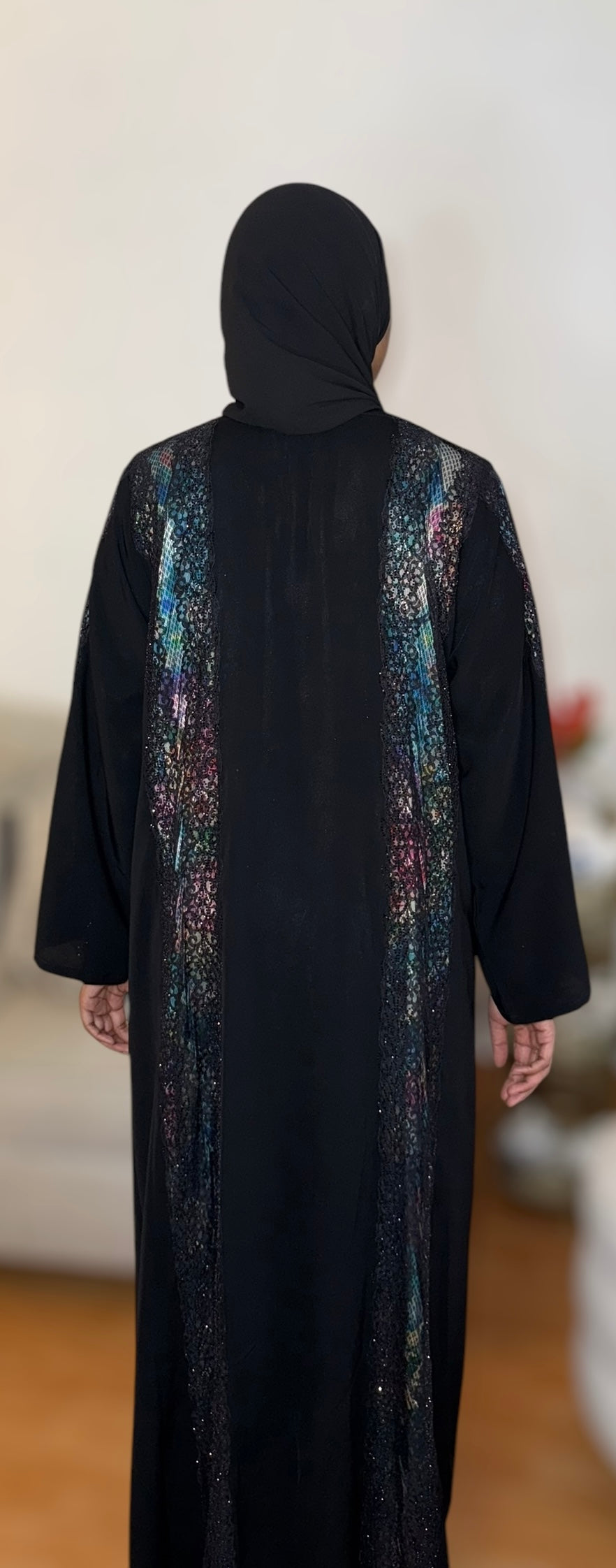 Heart & Flower Lace Abaya