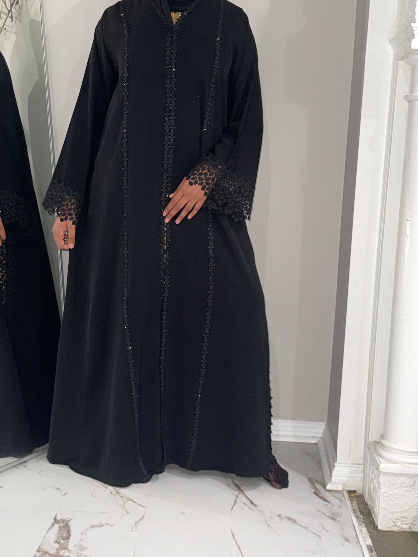 Leaf sides abaya