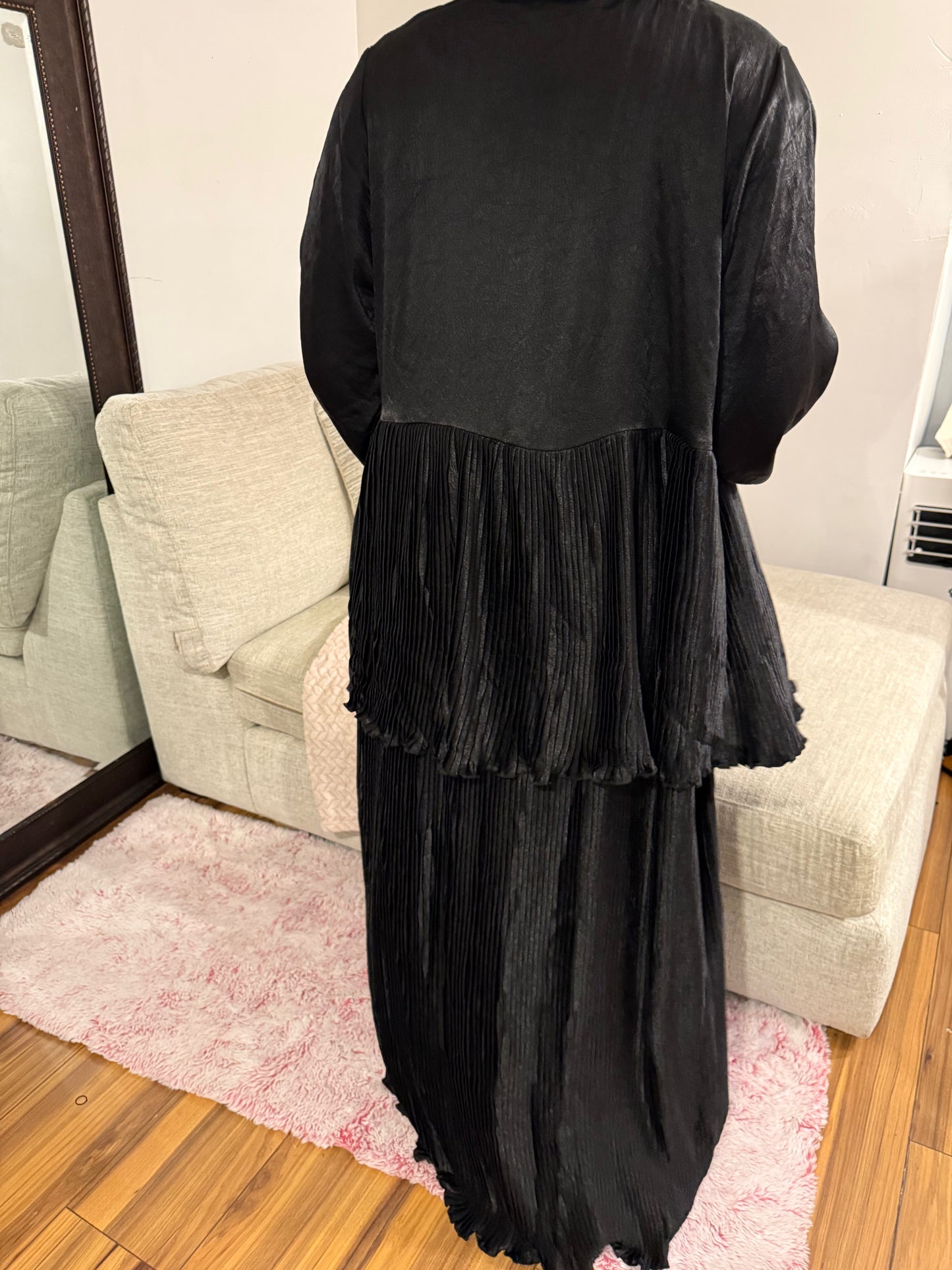 Pleated Tier Abaya