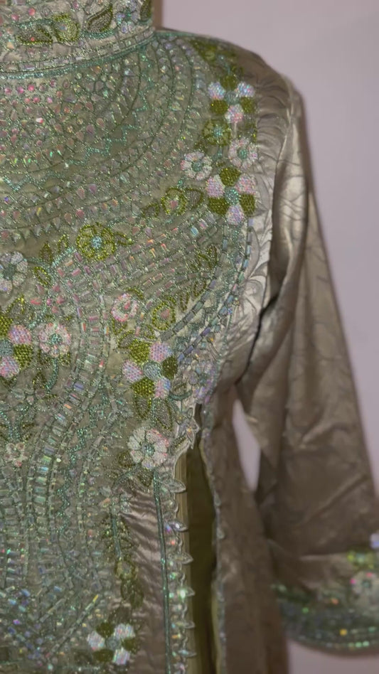 Green Pleat Mukhawar