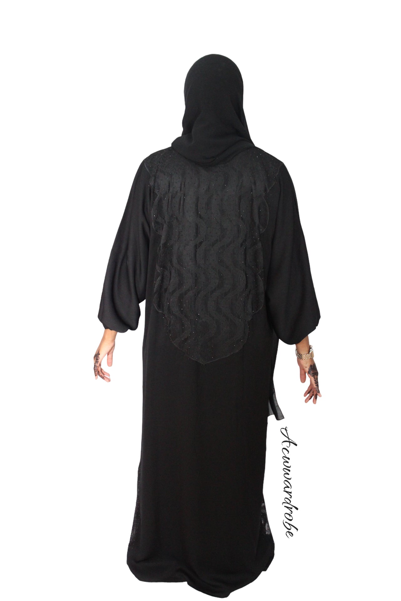 Placed In lace Abaya